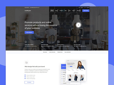 Main Demo agency website business website company website corporate website creative agency landing page leadengine multipurpose software company startup webdesign website website design wordpress wordpress theme