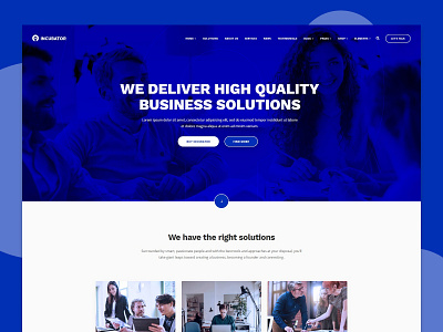 Corporate agency website business website company website corporate website incubator landing page multipurpose startup webdesign website website design wordpress wordpress theme