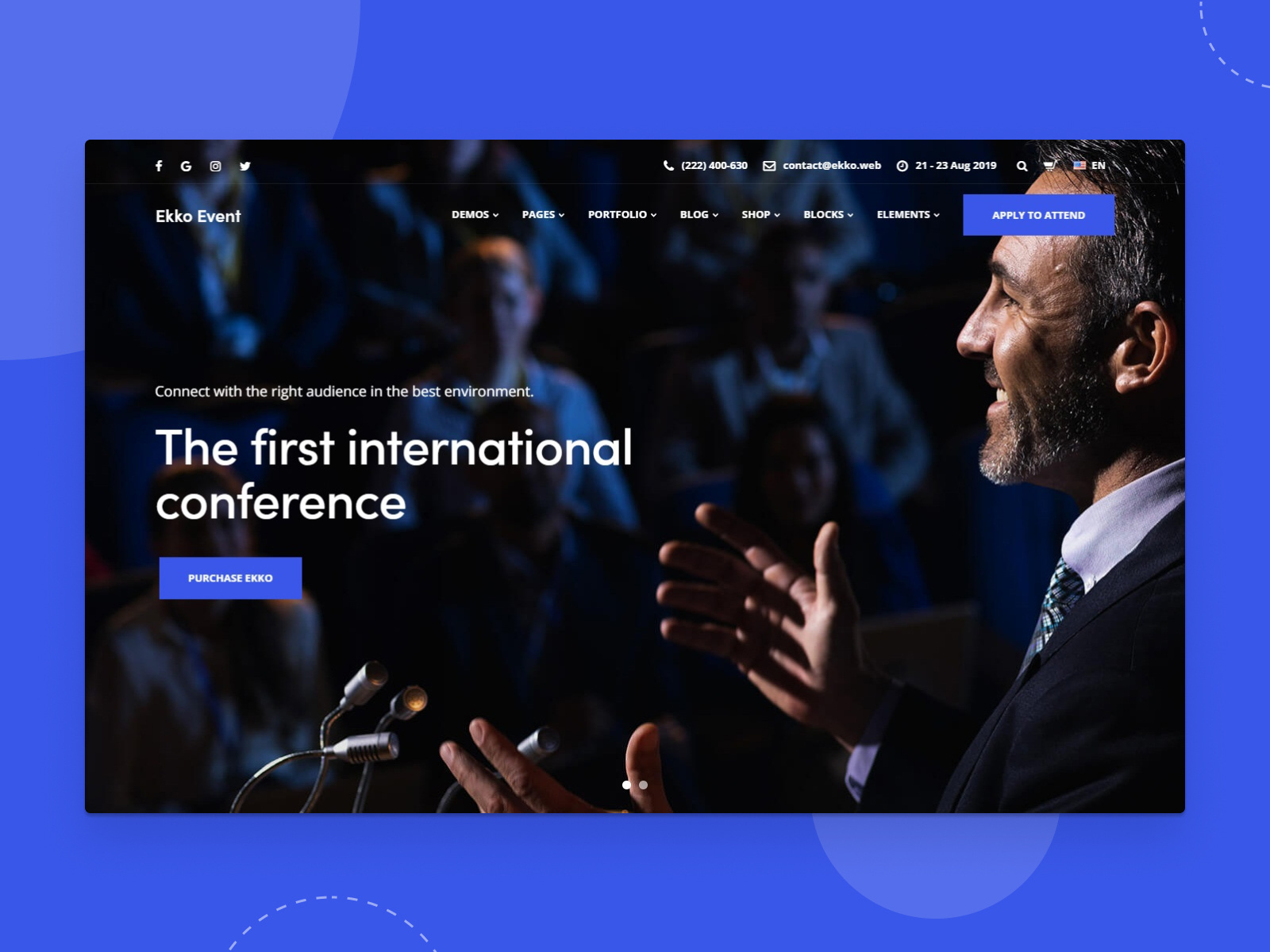 Event Landing Page By KeyDesign Themes On Dribbble