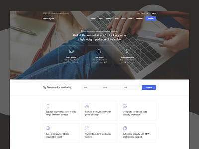 Payments Landing Page landing page leadengine multipurpose payment payment service payment system startup webdesign website website design wordpress wordpress theme