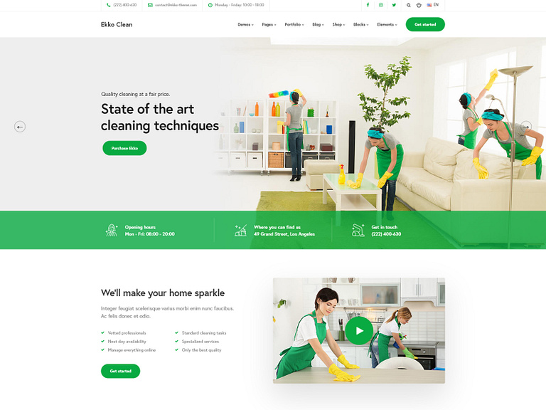 Cleaning by KeyDesign Themes on Dribbble