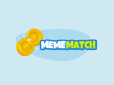Meme Match - Game Logo Design art game illustration logo logo design matching meme mobilegame token vector