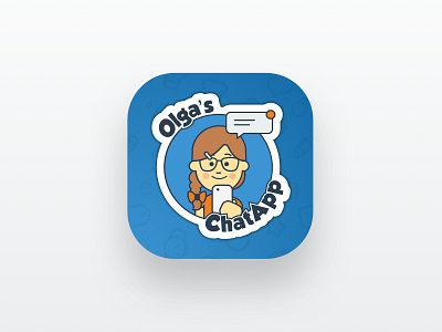 App icon Olga's ChatApp app design icon ios