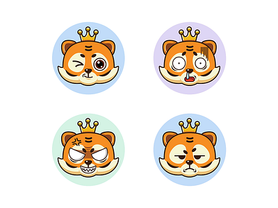 tigger stickers 01 design illustration vector