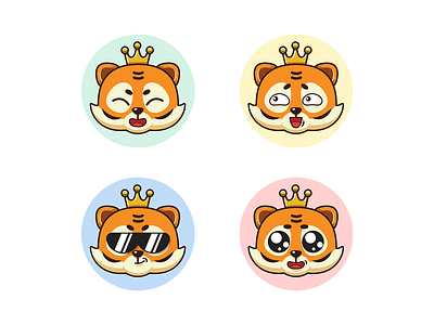 tigger stickers 02 design illustration vector