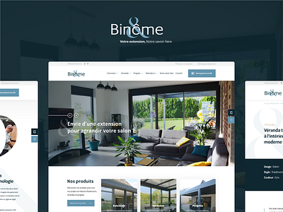 Binome branding business corporate design ui ux veranda webdesign