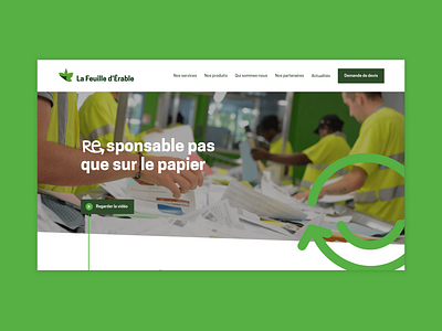 Feuille d'érable business corporate design ui ux website wordpress