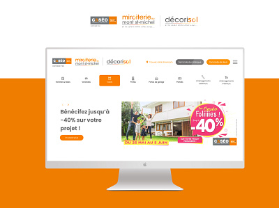 Miroiterie du Mont Saint Michel / Décorisol design ui ux webdesign website wordpress