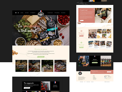 Webdesign food brand - Auvernou