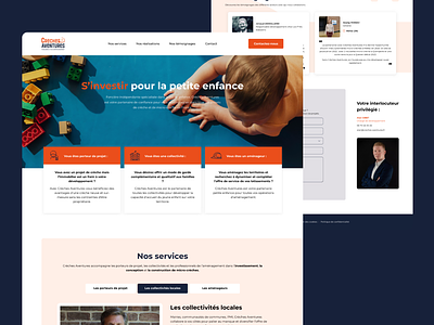 One Page - Crèches Aventures design landing ui ux webdesign wordpress