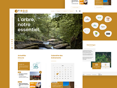 Fibois - Regional wood industry webdesign