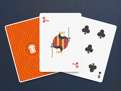 Playing cards cards clean illustration minimalistic print