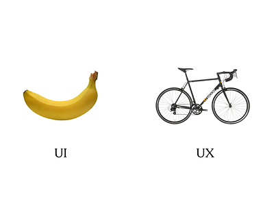UI vs UX banana bike ui ux