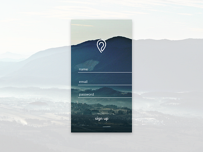 sign up - daily UI 001 concept daily ui daily ui day 1 landscape sign up ui