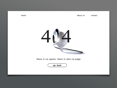 404 - dailyUI 008 404 challenge dailyui dailyui008 spoon