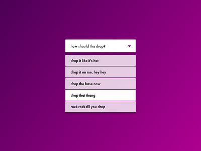 dropdown - dailyUI 027 daily ui challenge dailyui dropdown dropdown menu ui