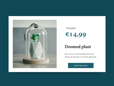 special offer - dailyUI 036 daily ui challenge dailyui dailyui036 plant special offer