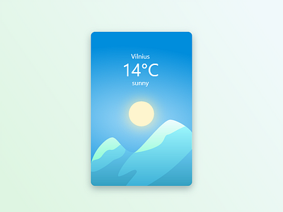 weather hint - dailyUi 037