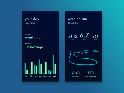 workout tracker - dailyUi 041