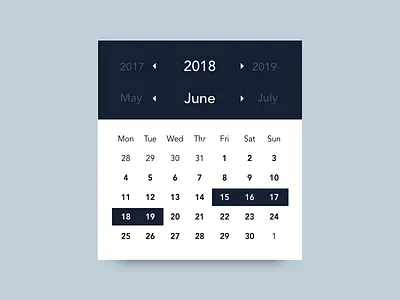 date picker - dailyUi 080 calendar daily ui challenge dailyui dailyui080 date picker