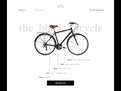product tour - dailyUi 095 bicycle daily ui challenge dailyui dailyui095 product tour