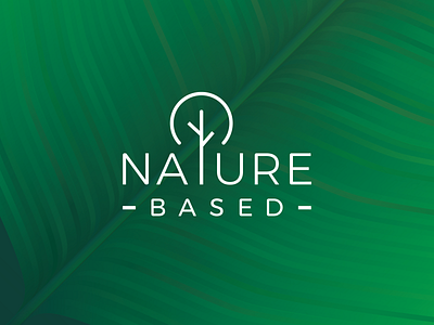 Nature badge branding concept design flat icon illustration logo nature typography vector