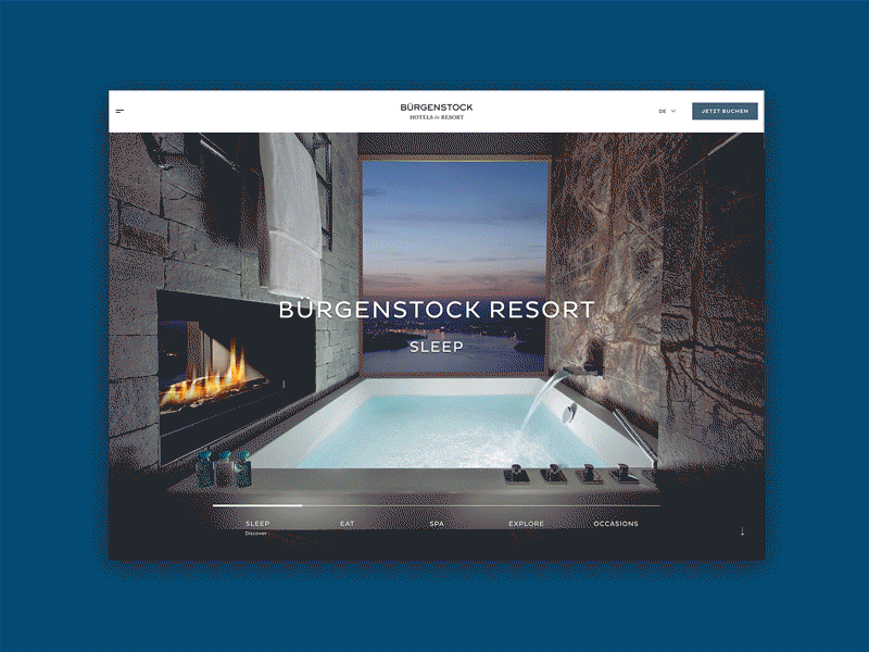 Buergenstock Resort – Neuer digitaler Auftritt mit Weitblick project webdesign website