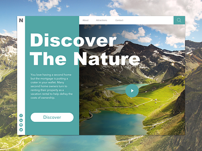 Travel nature travel uiux design