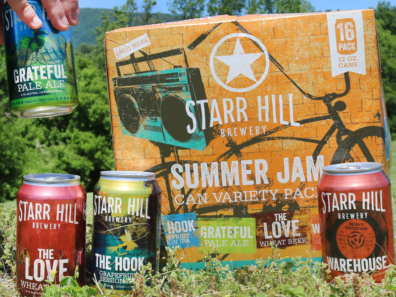 Summer Jam craft beer packaging design beer can ipa virginia beer