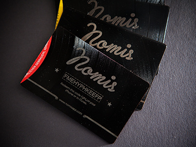 Nomis Promocards card debut laser nomis promo vinyl