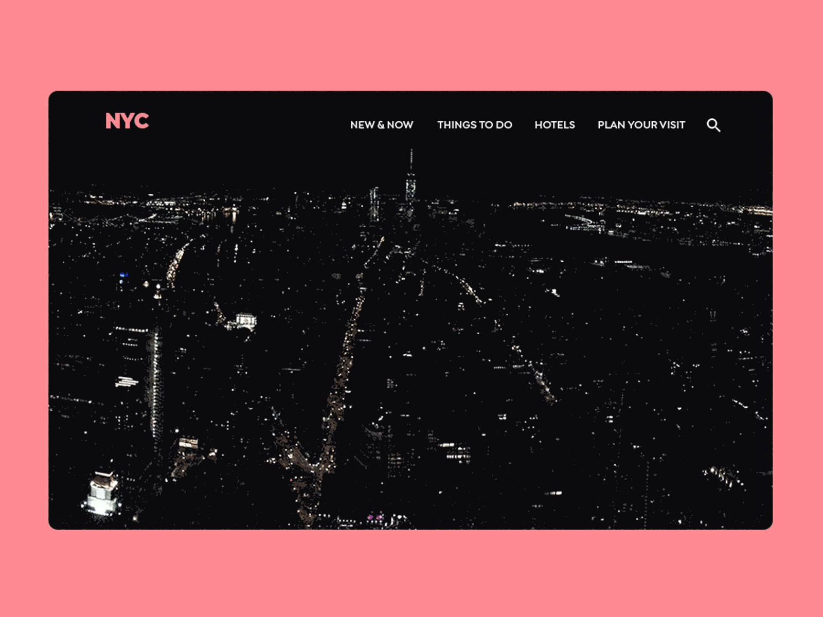 New York design gotham holiday minimal new york photography typography ui ux web website