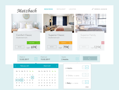 Matzbach Website design flat interaction design interface design ux design web design