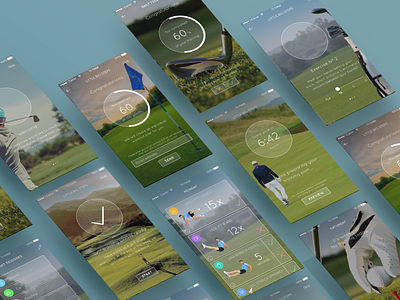 UI design golf training app