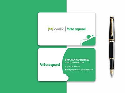 Business Card For Bit Squad branding business card design creative flat illustration minimal
