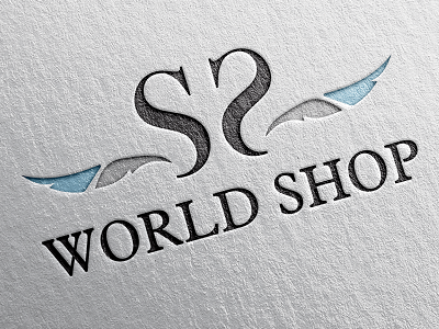 SS world Shop logo branding ecommerce ecommerce logo logo ui ux