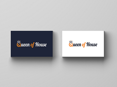 Queen of house Logo branding creative logo logo design logo. flat logo minimal typography