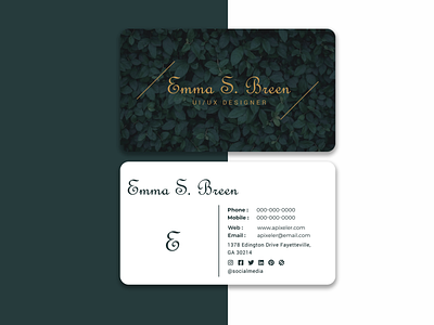 Business Card design branding agency corporate corporate identity real estate real estate business card visiting card