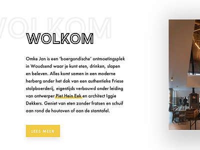 Omke Jan friesland restaurant webdesign