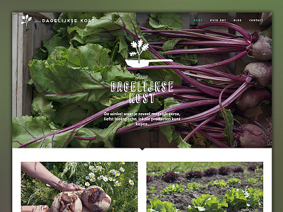 Jouw Dagelijkse Kost food green organic webdesign