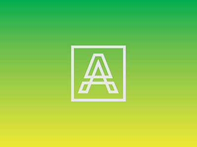 'A' Logo a letter logo mark vector