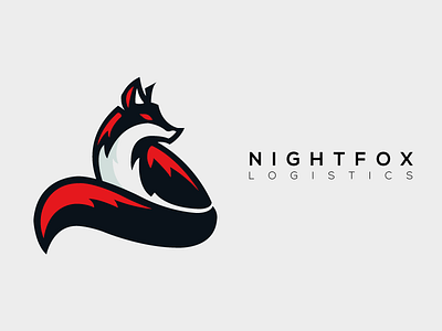 Nightfox Logistics Logo Final branding company final finished fox foxy great logistics logo nightfox proud work