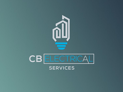 CB Electrical brand design gradient logo logos mark vector