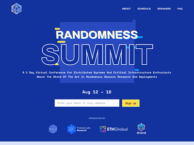 Randomness Summit Website