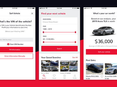 autoTRADER Mobile App app cars interface sell ui ui ux ux vehicles