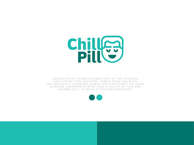 Design a cool new logo design Chill Pill ai branding design illustration logo logo design 2021 logos minimal playful logo sophisticated logo typography vector