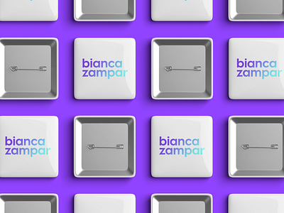 Bianca Zampar Psicopedagoga - Brand identity brand brand identity child gradient kids logo logotype purple