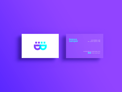 Bianca Zampar Psicopedagoga - Brand identity brand brand identity business card card design logo logotype stationery