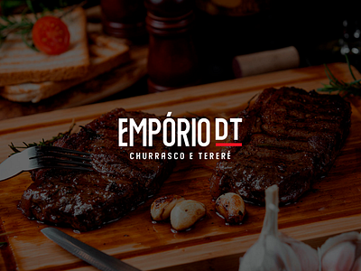 Empório DT - Brand identity babecue black brand brand identity logo logotype steak steakhouse