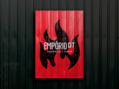 Empório DT - Brand identity barbecue black brand brand identity fire logo logotype steak visual identity