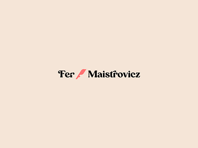 Fer Maistrovicz Lettering - Brand identity brand brand identity branding logo logotype pastel pink